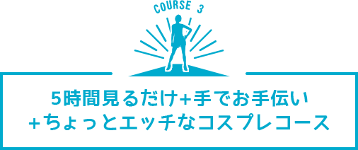5時間見るだけ＋手でお手伝い＋ちょっとHなコスプレコース