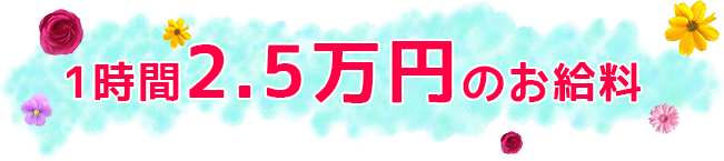 1時間2.5万円のお仕事